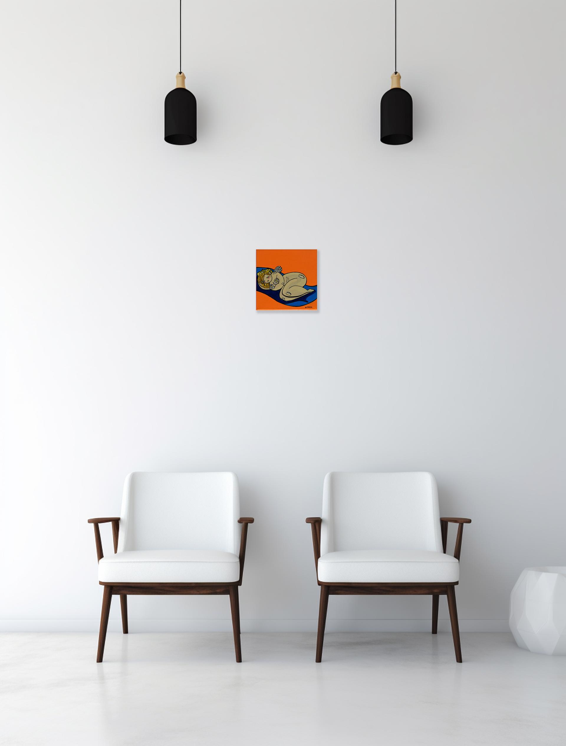 Resting in Orange — detail 1