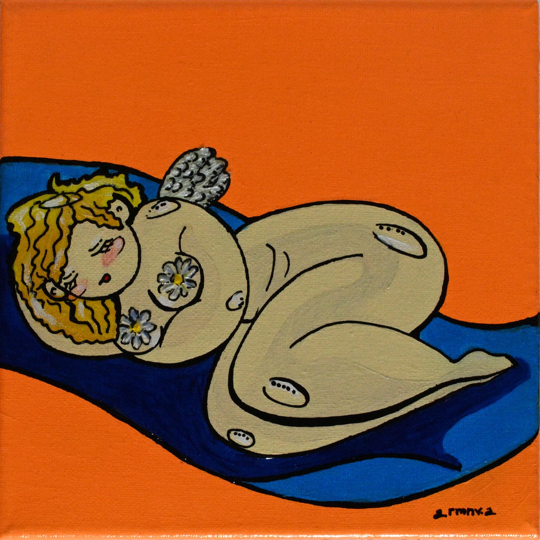 Resting in Orange — detail 2