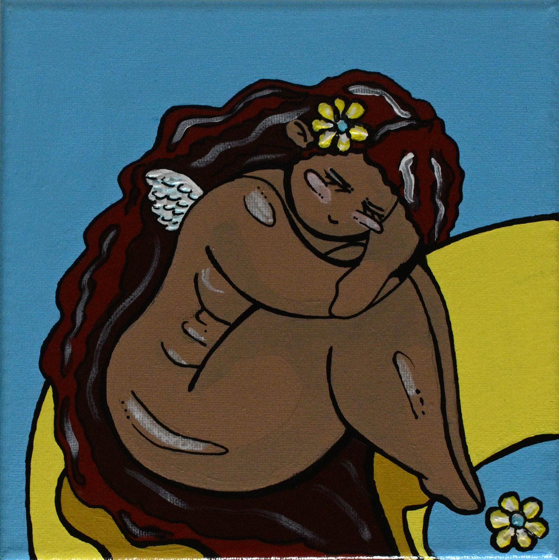 Resting in Blue — detail 2