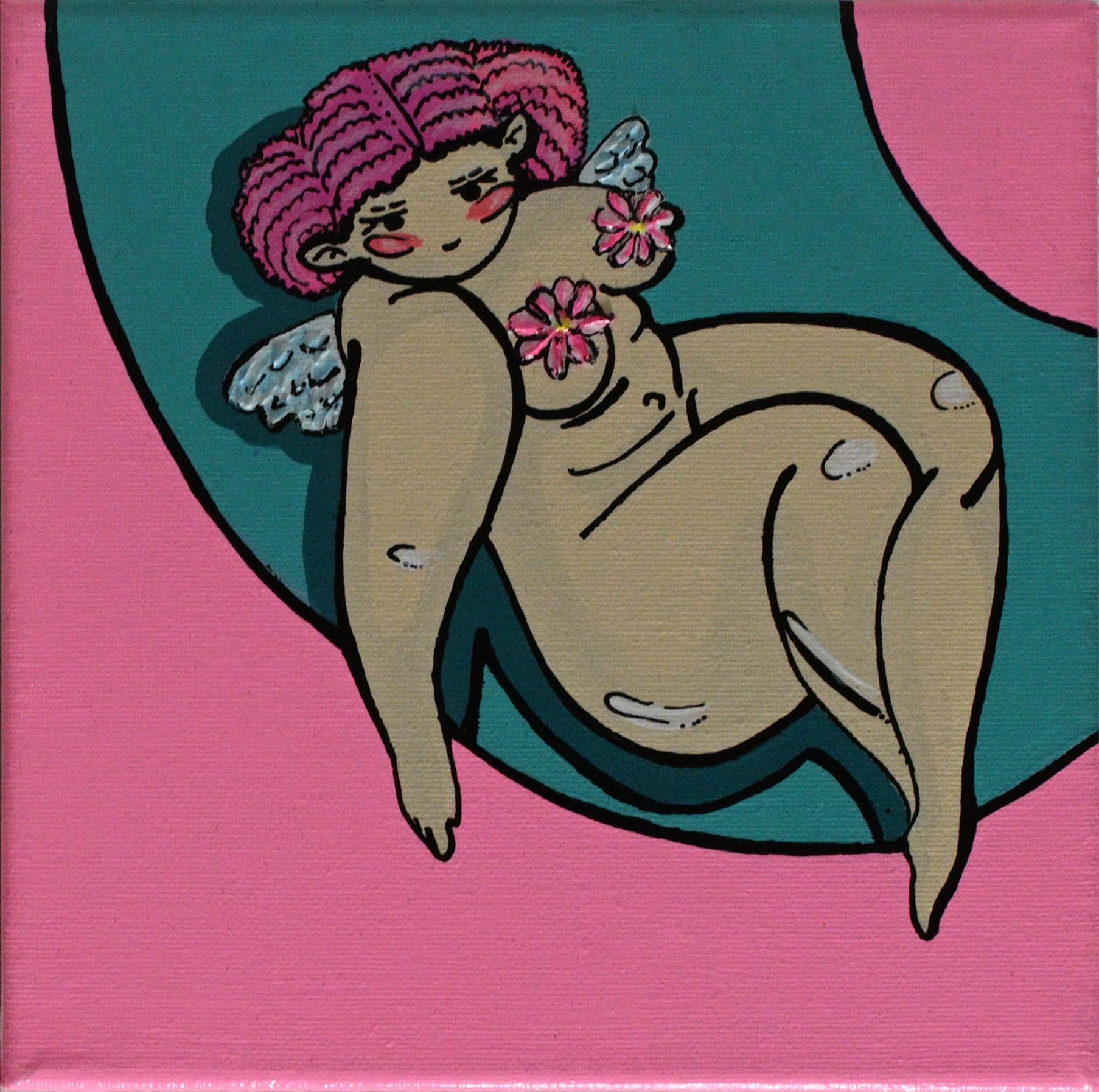 Resting in Pink — detail 2